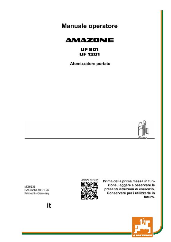 Istruzioni per l'uso UF 901, 1201; UF1