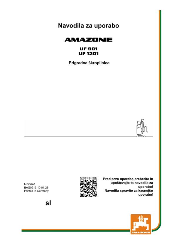Navodila za uporabo UF 901, 1201; UF1