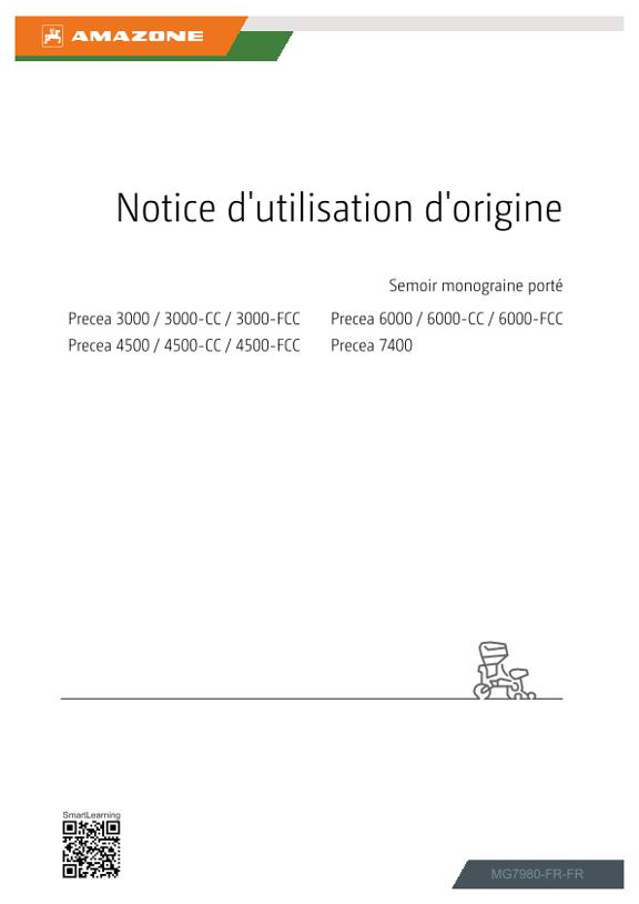 Notice d’utilisation Precea 3000, 4500, 6000; -CC, -FCC; 7400