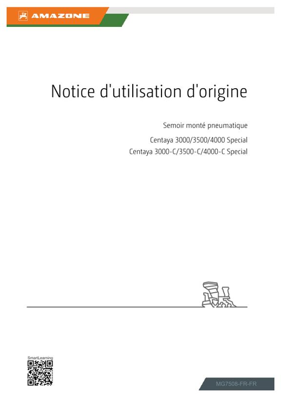 Notice d’utilisation Centaya 3000, 3500, 4000; Special