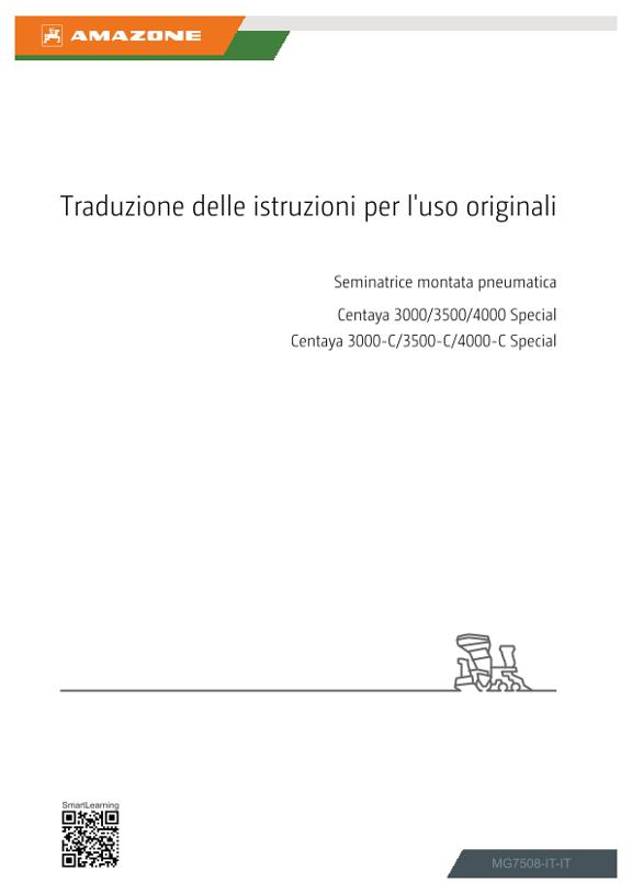 Istruzioni per l'uso Centaya 3000, 3500, 4000; Special