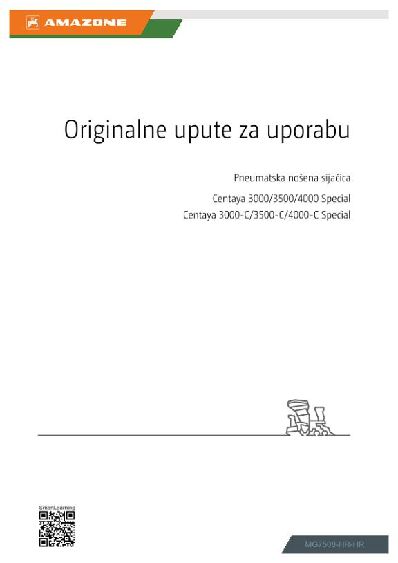 Upute za uporabu Centaya 3000, 3500, 4000; Special