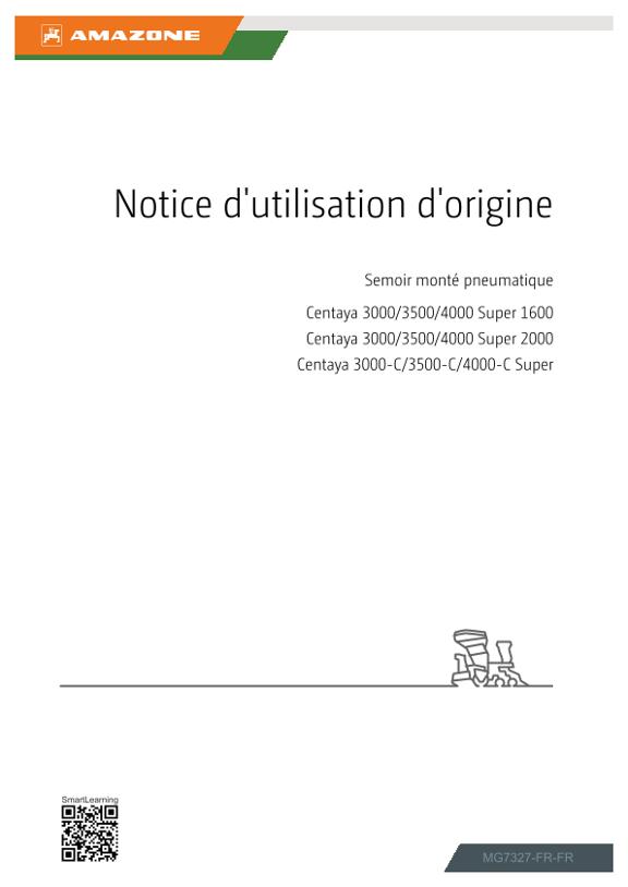Notice d’utilisation Centaya 3000, 3500, 4000; Super