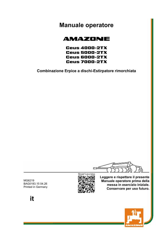Istruzioni per l'uso CEUS 4000-2TX, 5000-2TX, 6000-2TX, 7000-2TX; CEU