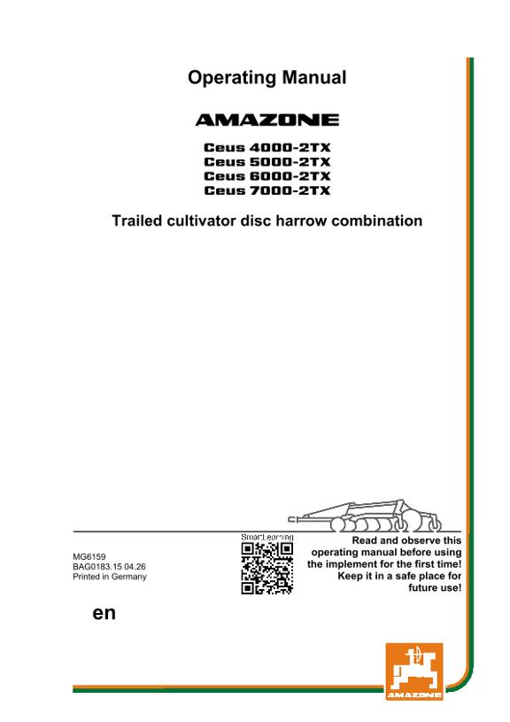 Operating manual CEUS 4000-2TX, 5000-2TX, 6000-2TX, 7000-2TX; CEU