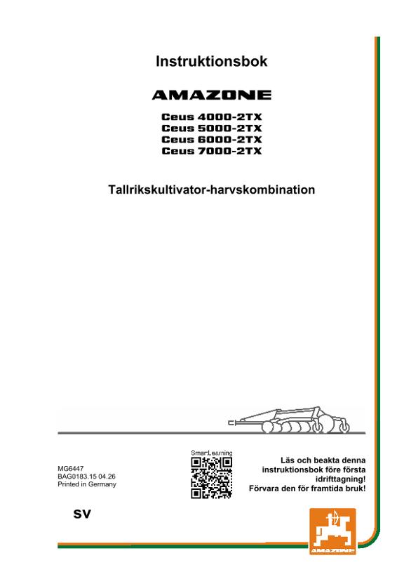 Bruksanvisning CEUS 4000-2TX, 5000-2TX, 6000-2TX, 7000-2TX; CEU