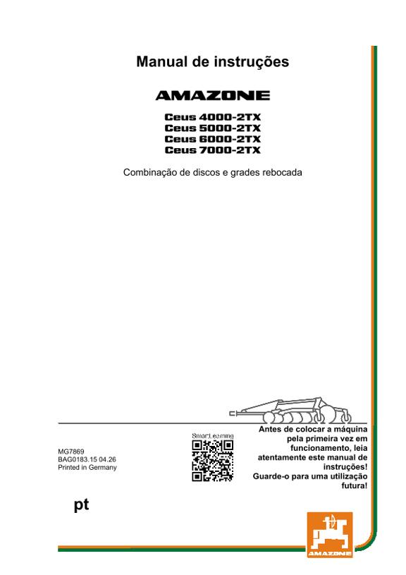Manual de instruções CEUS 4000-2TX, 5000-2TX, 6000-2TX, 7000-2TX; CEU