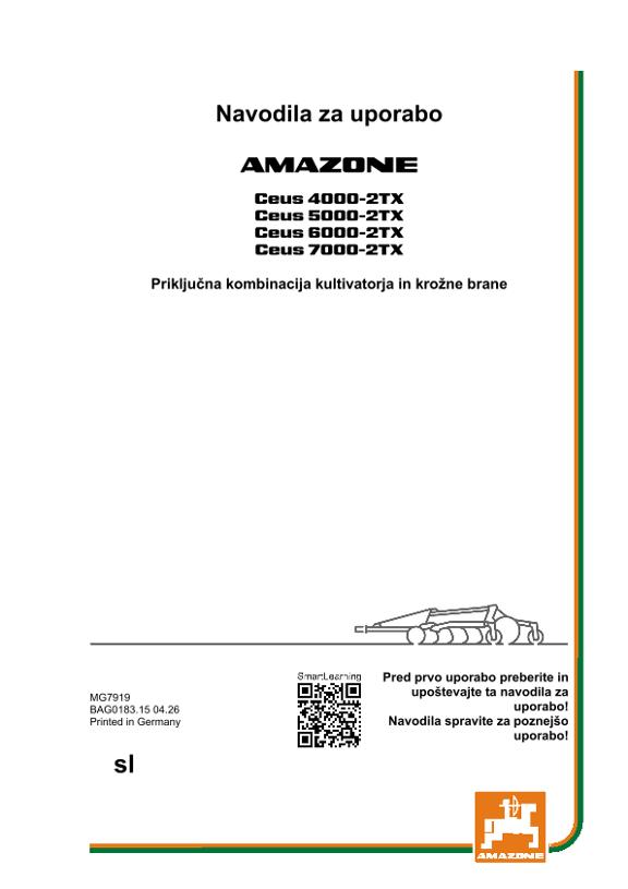 Navodila za uporabo CEUS 4000-2TX, 5000-2TX, 6000-2TX, 7000-2TX; CEU