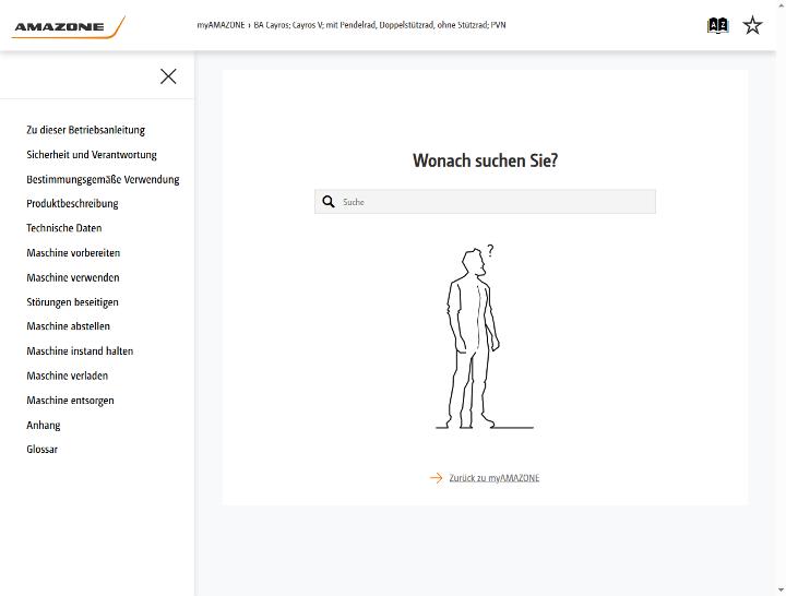 Betriebsanleitung Cayros; Cayros V; mit Pendelrad, Doppelstützrad, ohne Stützrad; PVN