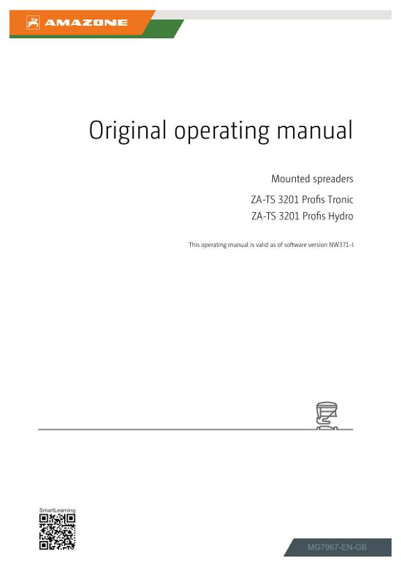 Operating manual ZA-TS 01 Profis Tronic; ZA-TS 01 Profis Hydro; DB0