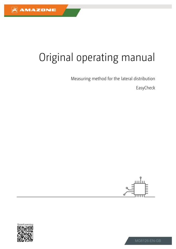Operating manual EasyCheck