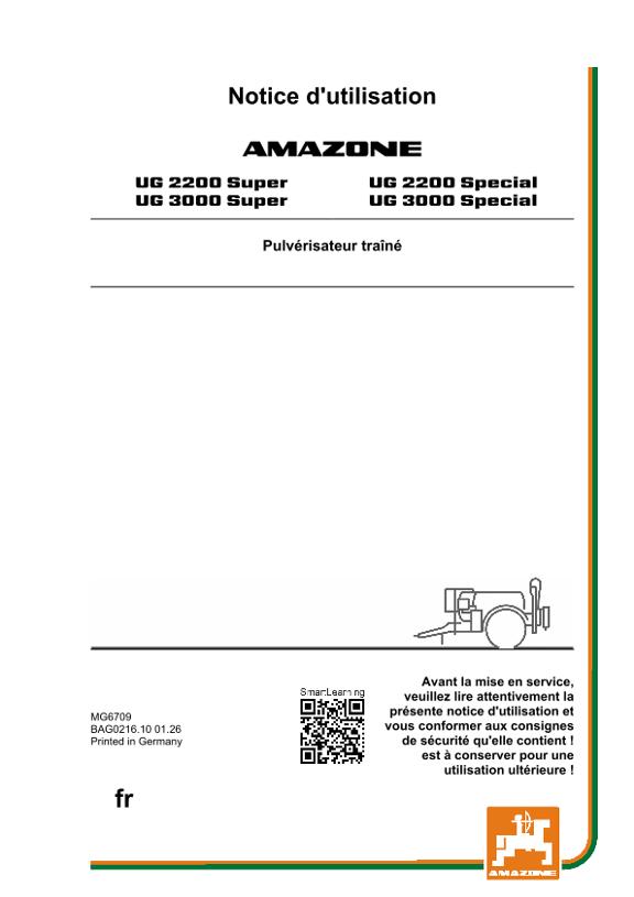 Notice d’utilisation UG 2200,3000; Super; Special; UG0
