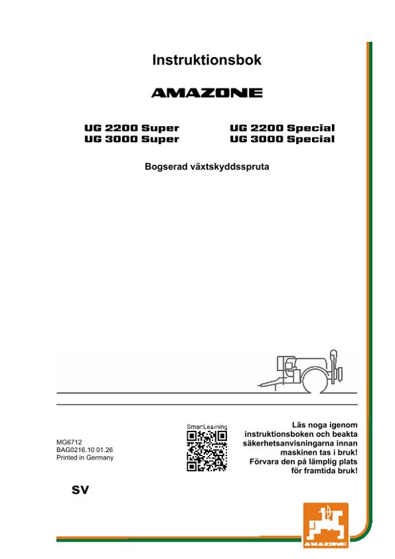 Bruksanvisning UG 2200,3000; Super; Special; UG0