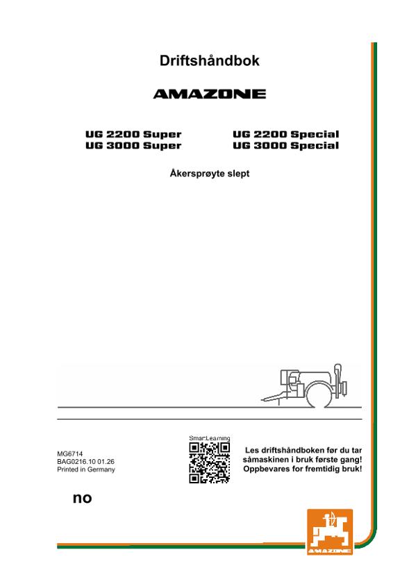 Bruksanvisning UG 2200,3000; Super; Special; UG0