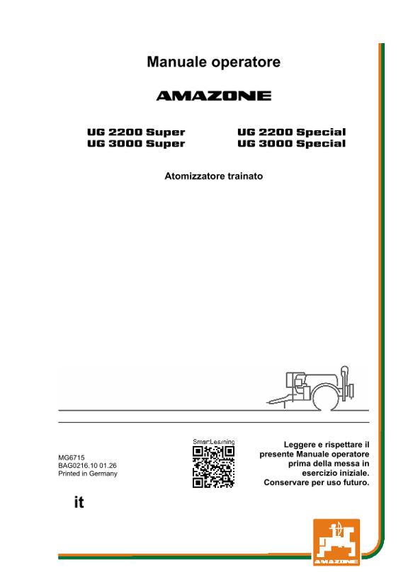 Istruzioni per l'uso UG 2200,3000; Super; Special; UG0