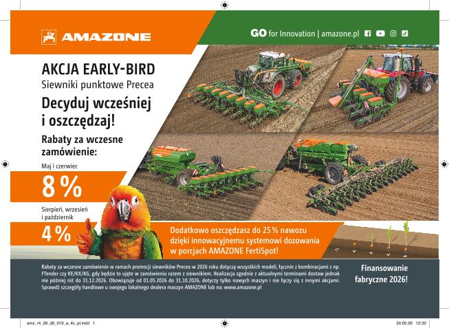 Anzeige „AKCJA EARLY-BIRD“, 210x148, 4c, pl