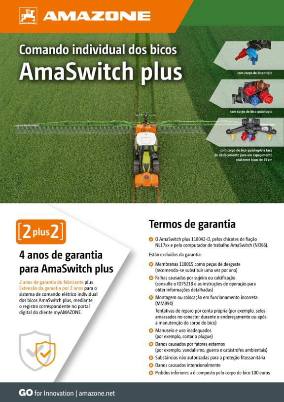 Comando individual dos bicos AmaSwitch plus