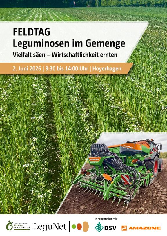 Einladung Feldtag – Leguminosen im Gemenge, A4, de