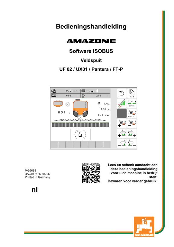 Gebruiksaanwijzing ISOBUS-Software UX1;UF2; PA4