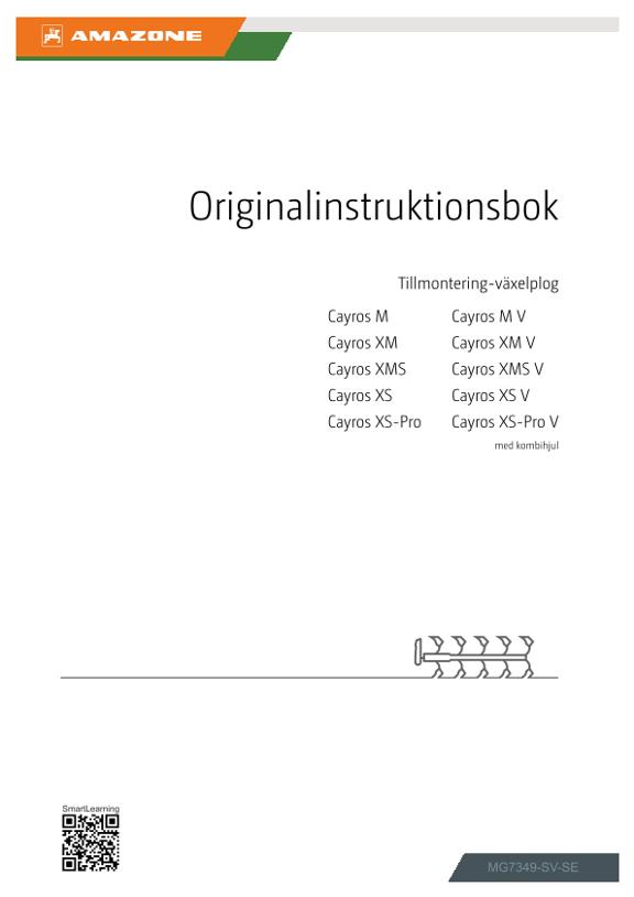 Bruksanvisning Cayros; Cayros V; mit Kombirad; PVN