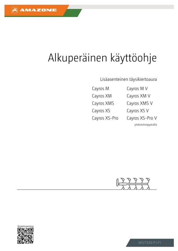 Käyttöohje Cayros; Cayros V; mit Kombirad; PVN
