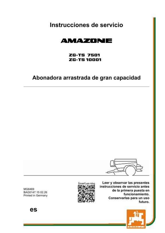 Instrucciones de uso ZG-TS 7501, 10001; ZG1