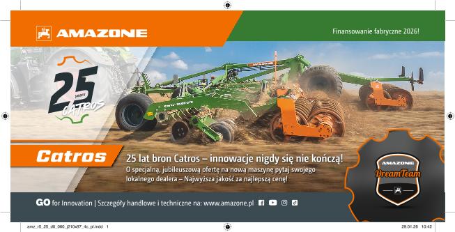 Anzeige „25 lat bron Catros – innowacje nigdy się nie kończą!“,210x97, 4c, pl