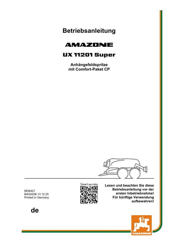 Betriebsanleitung UX 01 Super