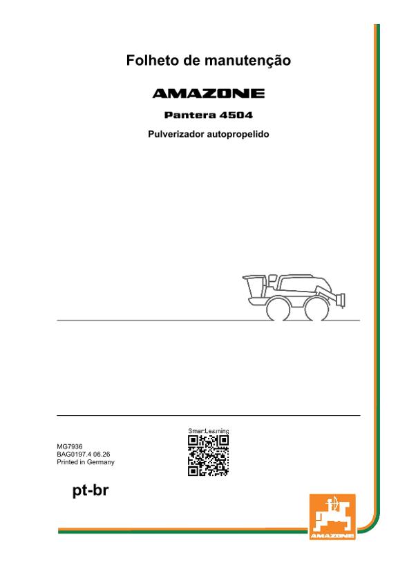 Manual de instruções WARTUNGSHEFT PANTERA 4504