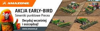 Anzeige Early-Bird-Aktion "AKCJA EARLY-BIRD Siewniki punktowe Precea", 320x100pix, RGB, pl