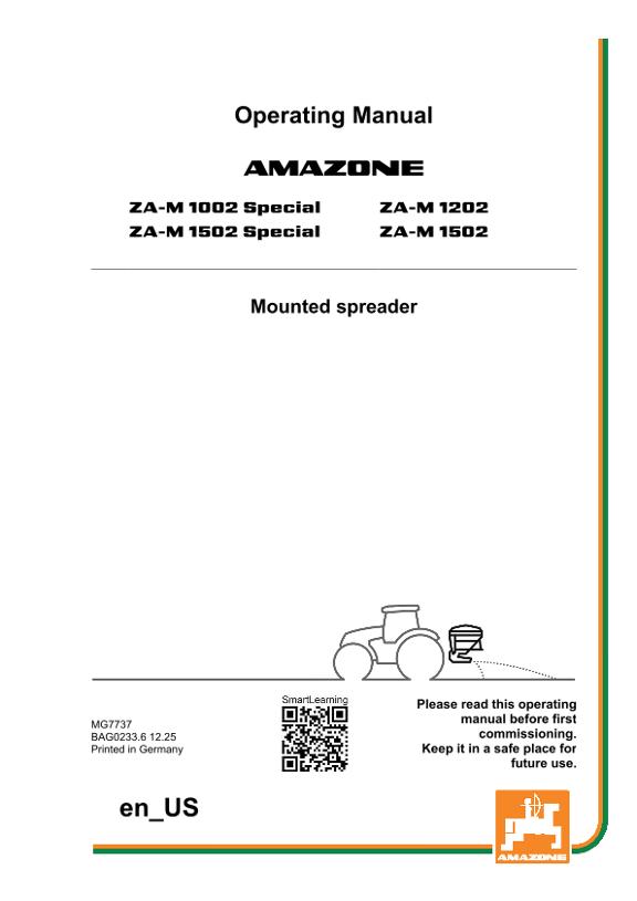 Operating manual ZA-M 02