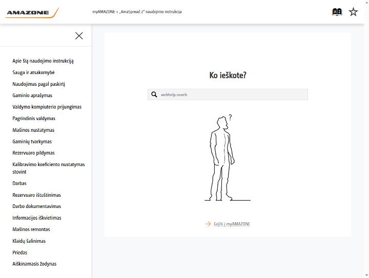 Naudojimo instrukcija AmaSpread 2