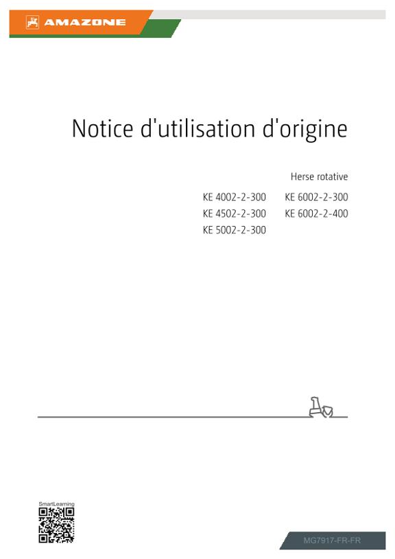 Notice d’utilisation KE 4002-2, 4502-2, 5002-2, 6002-2; -300; 6002-2-400