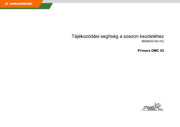 Tájékozódási segítség a szezon kezdetéhez Primera DMC 02