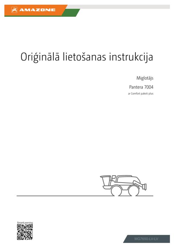Lietošanas instrukcija Pantera 7004; ar Comfort paketi plus