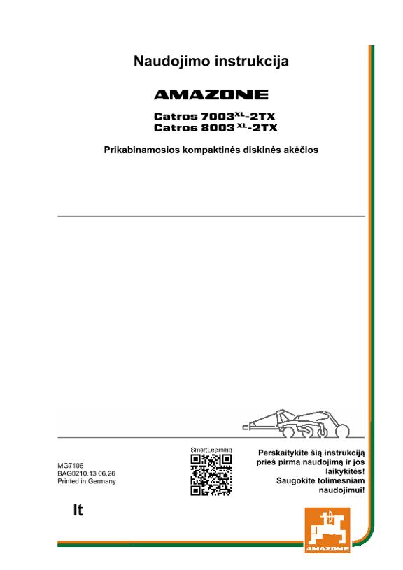 Naudojimo instrukcija CatrosXL 03-2TX