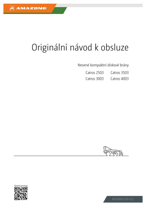 Návod k obsluze Catros+ 2503, 3003, 3503, 4003