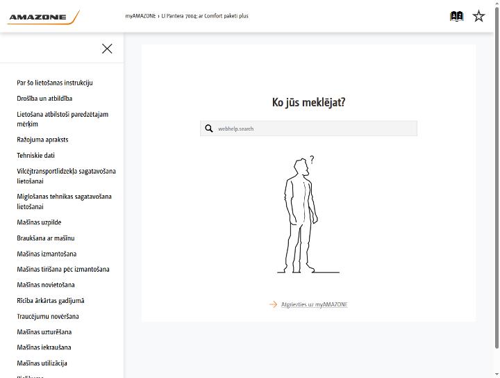 Lietošanas instrukcija Pantera 7004; ar Comfort paketi plus