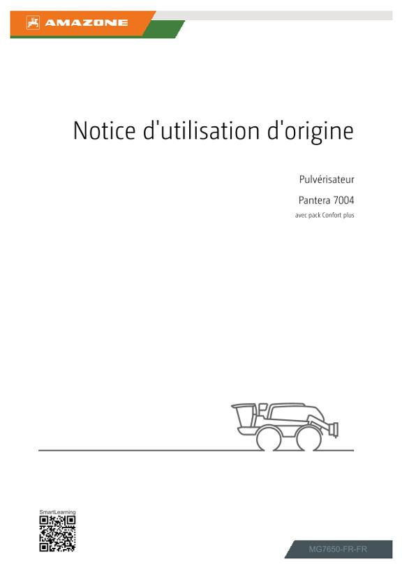 Notice d’utilisation Pantera 7004; avec pack Comfort plus