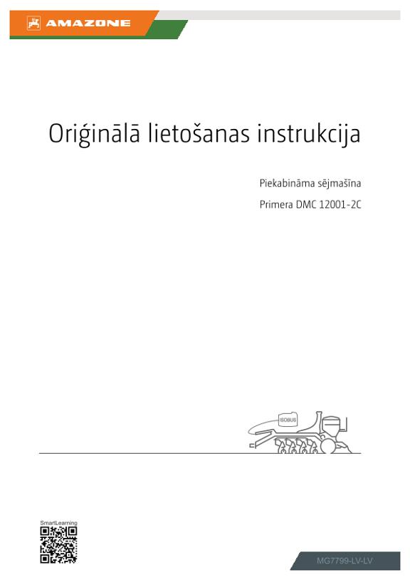 Lietošanas instrukcija Primera DMC 12001-2C ISOBUS
