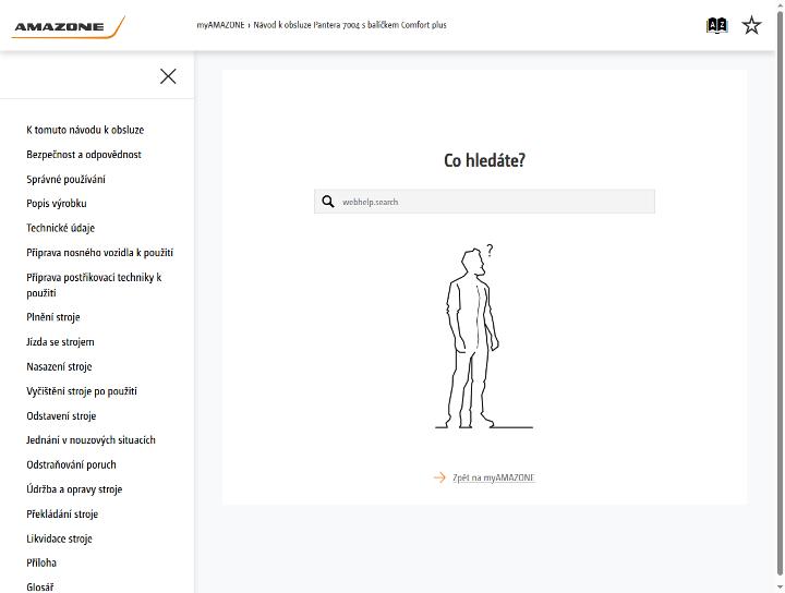 Návod k obsluze Pantera 7004; s paketem Comfort plus