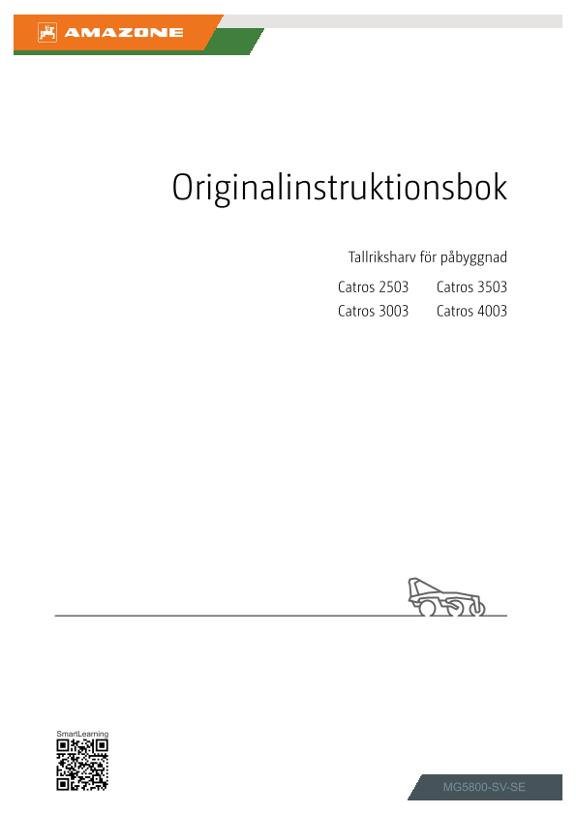 Bruksanvisning Catros+ 2503, 3003, 3503, 4003