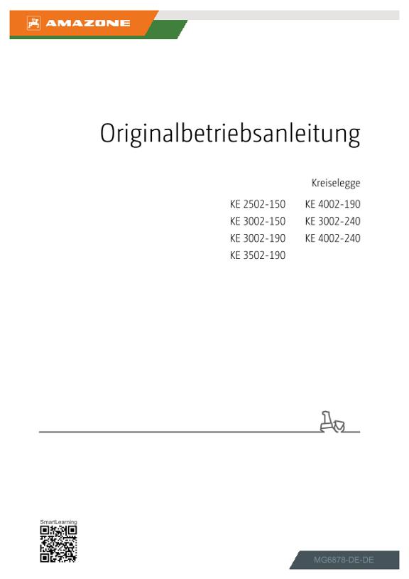 Betriebsanleitung KE 2502-150, 3002-150, 3002-190, 3002-240, 3502-190, 4002-190, 4002-240
