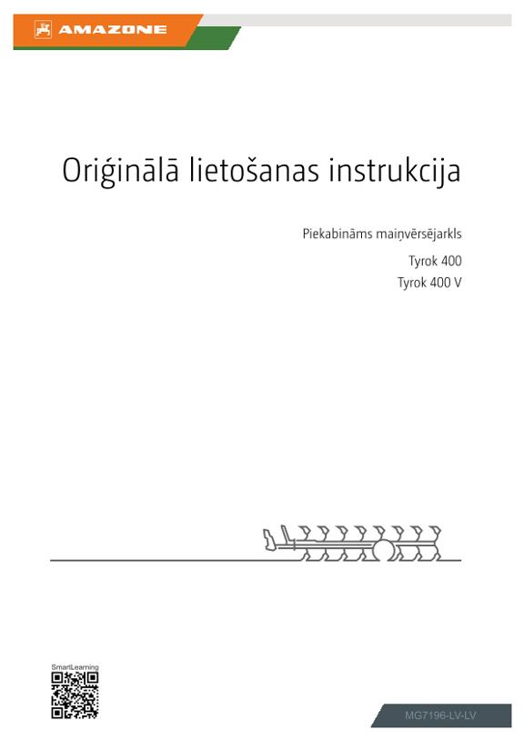 Lietošanas instrukcija Tyrok 400, 400 V