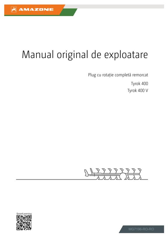 Instrucțiuni de utilizare Tyrok 400, 400 V
