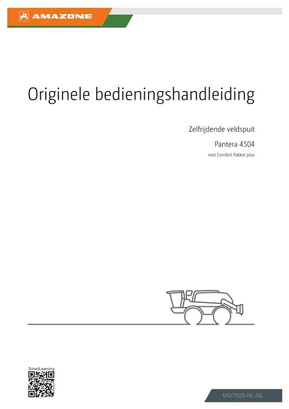Gebruiksaanwijzing Pantera 4504; met Comfort-pakket plus; serienummer SA0*