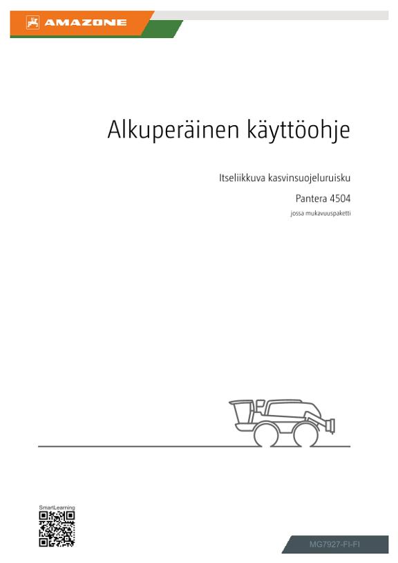 Käyttöohje Pantera 4504; Comfort-paketilla; sarjanumero SA0
