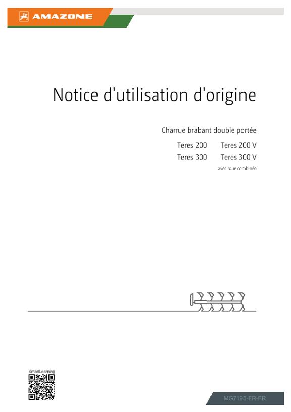 Notice d’utilisation Teres 200, 300; 200 V, 300 V; avec roue combinée