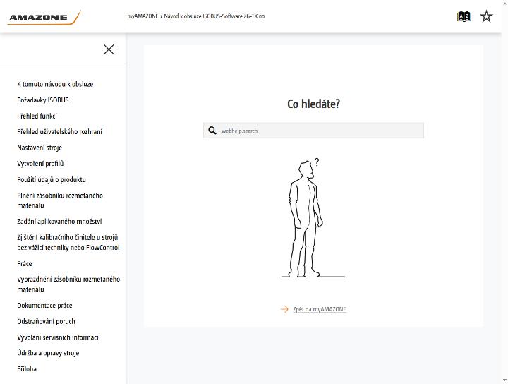 Návod k obsluze ISOBUS software ZG-TX 00