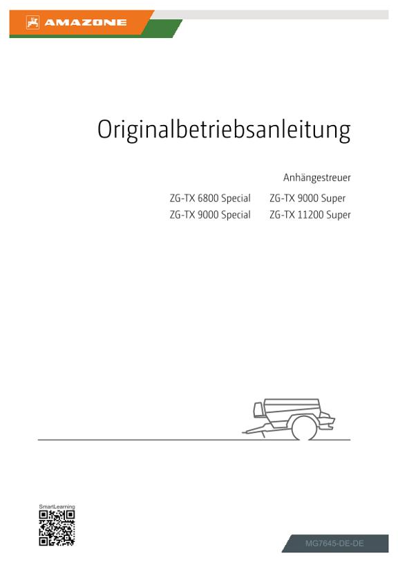 Betriebsanleitung ZG-TX 00